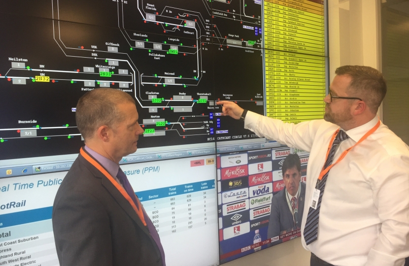 Graham at Scotrail's control centre