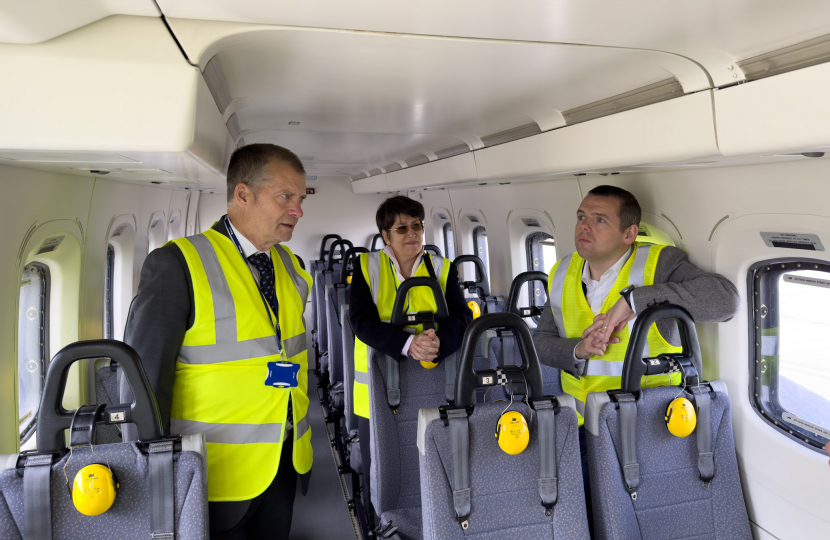 Graham Simpson MSP, Tess White MSP and Douglas Ross MP MSP visit Bristow Group