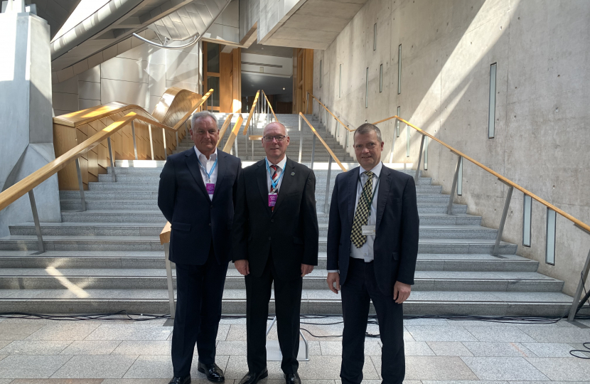 Graham Simpson MSP, Philip Hunt and George Barnsley 