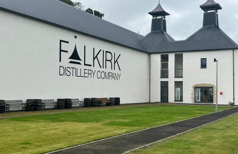 Graham Simpson MSP at Falkirk Distillery 