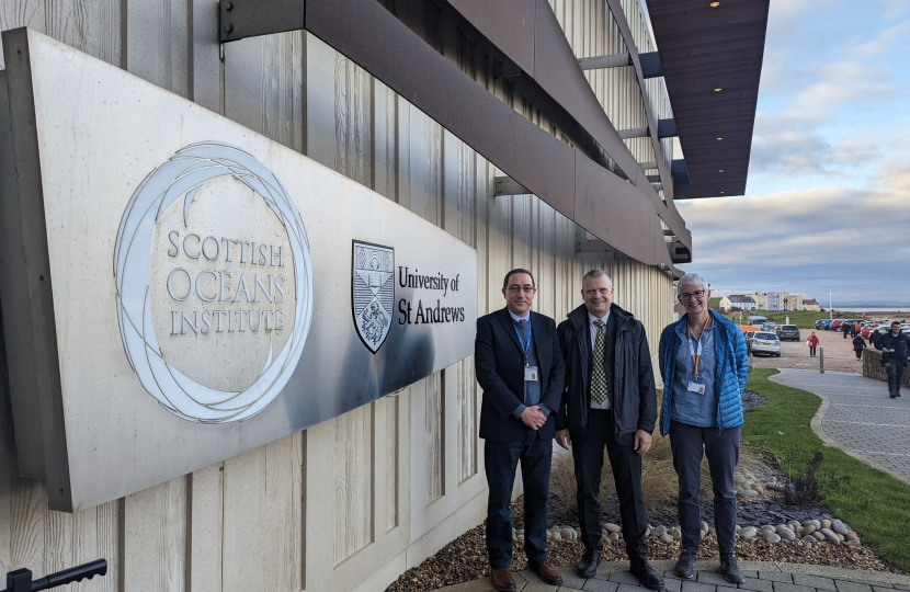 Graham Simpson MSP at the Scottish Oceans Institute 