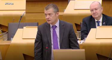 Graham Simpson MSP in Scottish Parliament