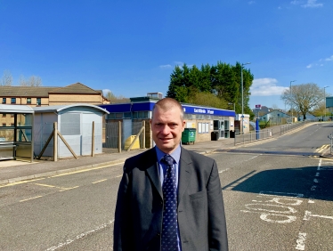 Graham Simpson at East Kilbride Station 