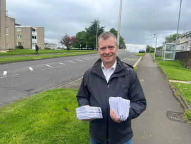 Graham Simpson MSP at Westwood Hill