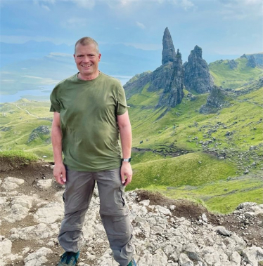 Graham during a hiking trip