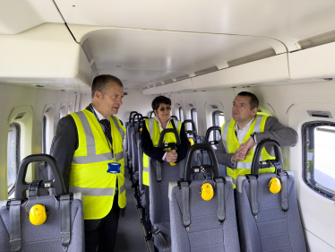 Graham Simpson MSP, Tess White MSP and Douglas Ross MP MSP visit Bristow Group