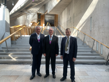 Graham Simpson MSP, Philip Hunt and George Barnsley 